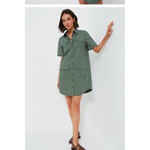 Tuckernuck Green Shirt Dress